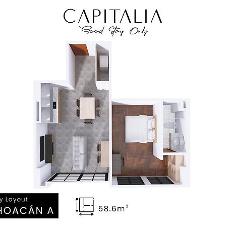 Michoacan Luxury Apartments By Capitalia Mexico City Exterior photo