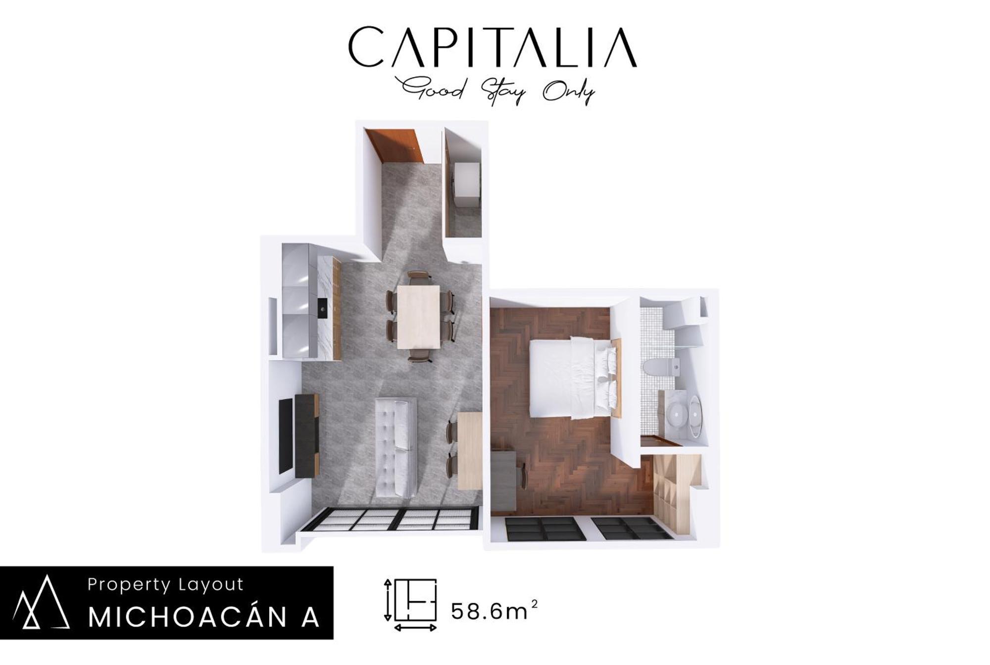 Michoacan Luxury Apartments By Capitalia Mexico City Exterior photo